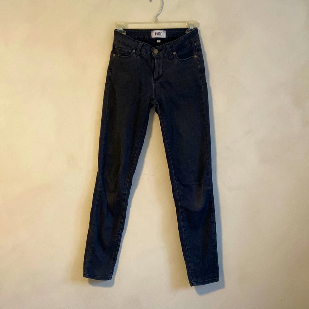 Paige jeans in Vintage black wash 24